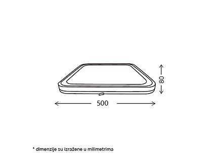 LED PLAFONJERA SA DALJINSKIM 24 48W CCT VESTA 666 BBLINK