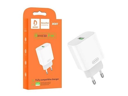 DENMEN PUNJAČ 3.6A 18W BELI