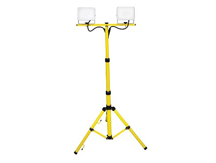 LED reflektor na stativu 2x50W 6500K IP44 crno/zuta 2x5400lm