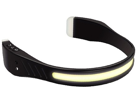 LED naglavna punjiva lampa 5W 1200mAh crna IP54