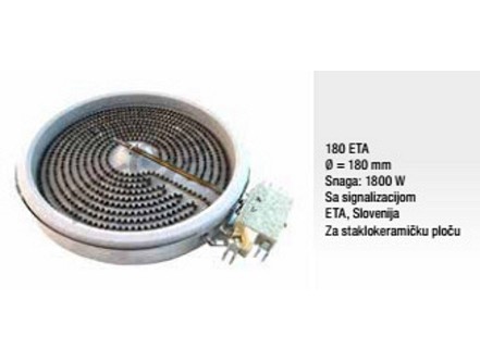 Grejna ploca fi 140 ETA za staklokeramicku plocu 1800W