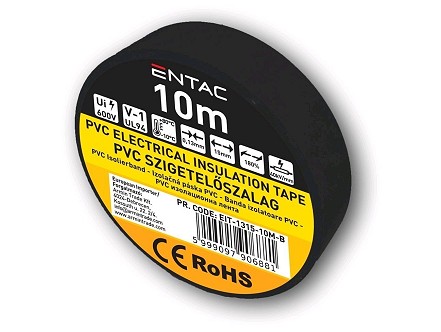 Izolir traka 10m 0.13x15mm crna