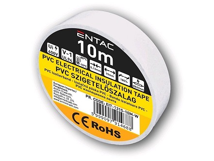 Izolir traka 10m 0.13x15mm bela