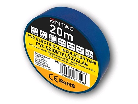 Izolir traka 20m 0.13x15mm plava