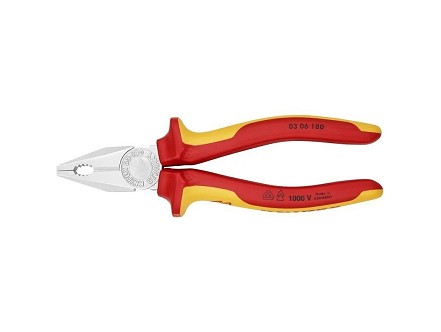 Knipex klešta kombinovana izolovana 1000V VDE 180mm 03 06 180