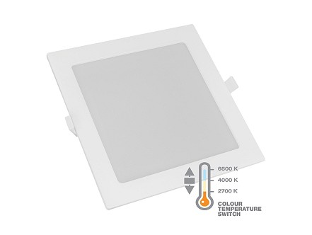 3 u 1 LED panel 18W kvadratni ugradni 2700/4000/6500K COMMEL