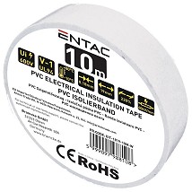 Izolir traka 10m 0.18x19mm bela deblja