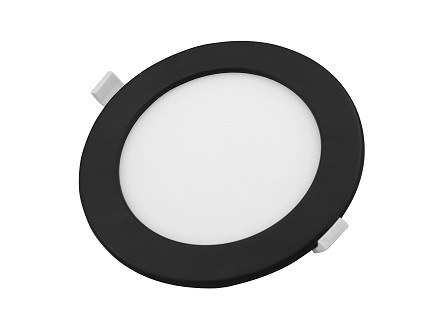 3 u 1 LED panel 12W okrugli ugradni 2700/4000/6500K crni