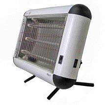 Kvarcna grejalica stojeca 3x1000W bela