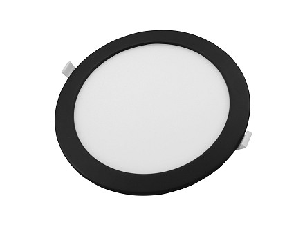 3 u 1 LED panel 24W okrugli ugradni 2700/4000/6500K crni