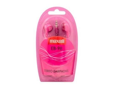 MAXELL SLUŠALICE EB-98 PINK EAR BUD