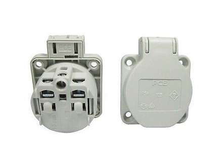 Uticnica 16A 250V bela ugradna