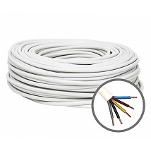 (Z) PP/L 5x0.75 bela Licnasti kabel (H03VV-F)
