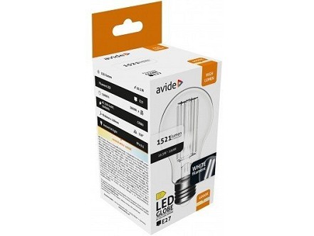 LED White filament lopta 10.5W E27 NW 4000K