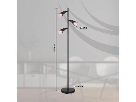 PODNA LAMPA 3XE14 SATELLA GLOBO