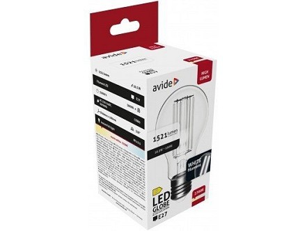 LED White filament lopta 10.5W E27 WW 2700K