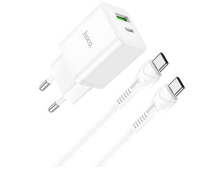 HOCO. PUNJAČ SA TIP C KABLOM 20W QC3.0 N28 FOUNDER TYPE C