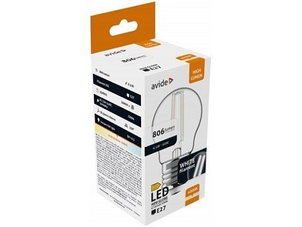 LED White filament lopta Mini 6.5W E27 NW 4000K