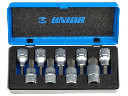 Unior ključevi nasadni sa imbus profilom, prihvat 1/2 192/14, u metalnoj kutiji