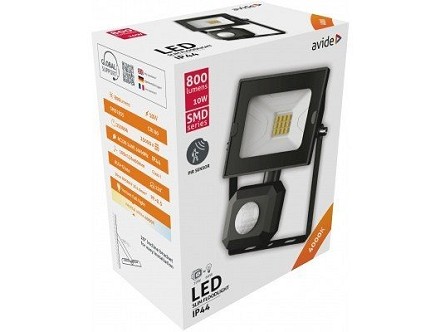 LED reflektor SMD tanki 10W NW 4000K sa senzorom