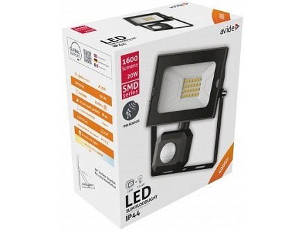LED reflektor SMD tanki 20W NW 4000K sa senzorom