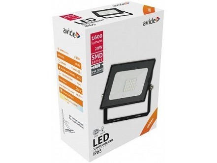 LED reflektor SMD quick conn. 20W 4000K NW 1600lm crna