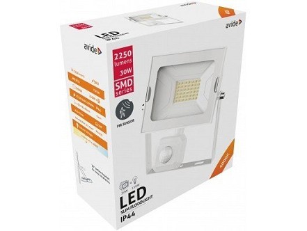 LED reflektor SMD tanki 30W NW 4000K sa senzorom beli