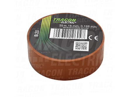 PVC izolir traka 20mX18mm braon
