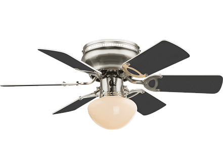 LUSTER VENTILATOR SA SVETLOM 1XE27 UGO BELI 0307W GLOBO