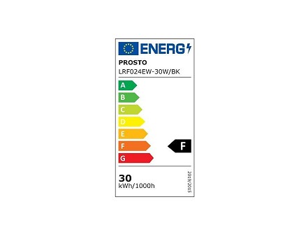 LED REFLEKTOR 30W CW CRNI LRF024EW PROSTO