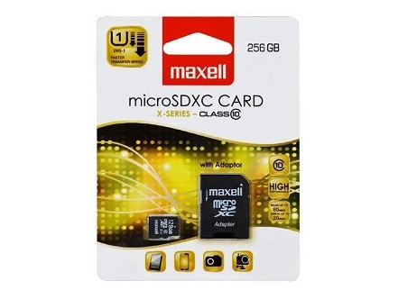 MAXELL MICRO SDXC 256GB CLASS 10 + ADAPTER UHS-1