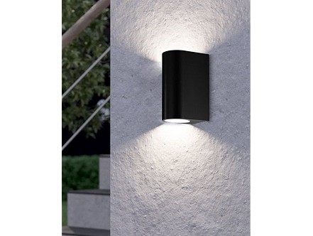 SPOLJNA ZIDNA LAMPA 2xGU10 SCOGLIERA CRNA ECO 74022 EGLO