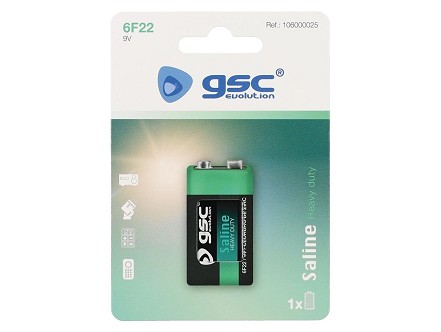 GSC 6F22 (9V) ZINK Baterija, BLISTER, 1KOM