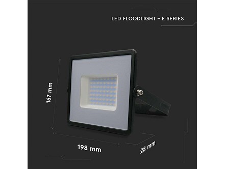 LED REFLEKTOR 50W CW 6500K HLADNIO BELA E-Series G2 VTAC