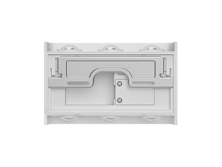 SPOLJNA ZIDNA LED LAMPA 6X1W 3IN1 BELA BRAYTRON