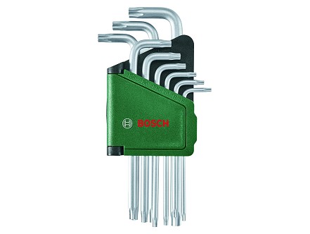 Bosch set torx ključeva 9-delni T8-T40