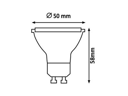 LED SIJALICA GU10 DIM 6W WW 1574 RABALUX