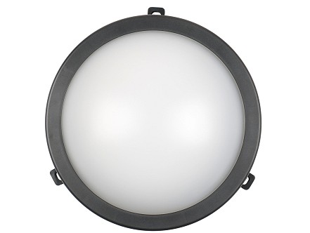 LED lampa okrugla 12W 4000K IP54 crna