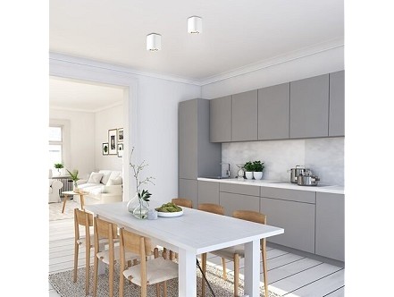 NADGRADNA ROZETNA KVADRAT 1XGU10 BELA KOBALD 2050 RABALUX