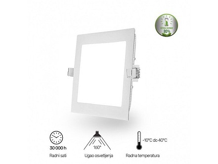 LED SVETILJKA U/Z KNS1-12 6500K 12W