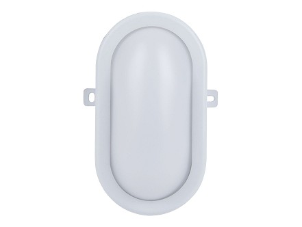 LED lampa ovalna 6W 4000K 420lm IP54 bela