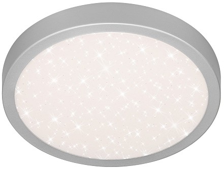 LED plafonjera Oyster Pandora V2 zvezdice srebrna 15W 4000K