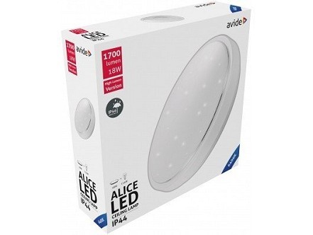 LED plafonjera Oyster IP44 Alice 18W 330x100mm CW 6400K