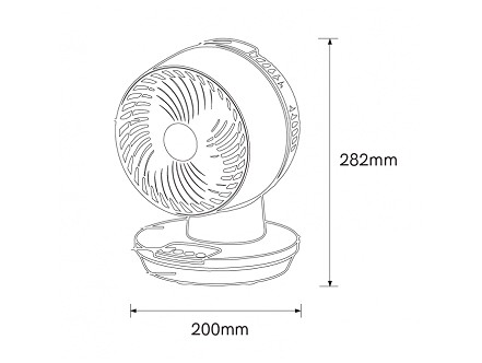 STONI VENTILATOR XH2005L DALJINSKI BBLINK