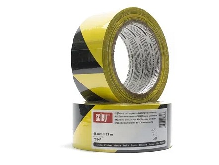 TRAKA UPOZORENJA  CRNO ŽUTA 48MMX33