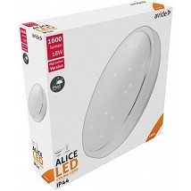 LED plafonjera Oyster IP44 Alice 18W 330x100mm NW 4000K