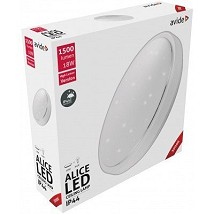 LED plafonjera Oyster IP44 Alice 18W 330x100mm WW 3000K