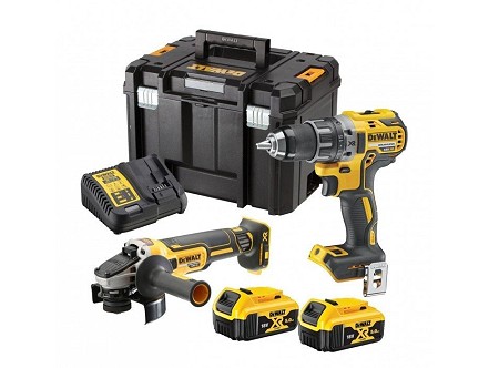 DeWalt DCK2020P2T Akumulatorski set alata DCD791 + DCG405, 18V 2x5,0 Ah + TSTAK kofer