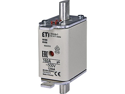 Nozasti osiguraci NV00 125A 500V ETI