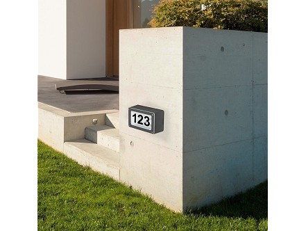 SPOLJNA ZIDNA LAMPA KUCNI BROJ LED 6W HANOVER 8747 RABALUX